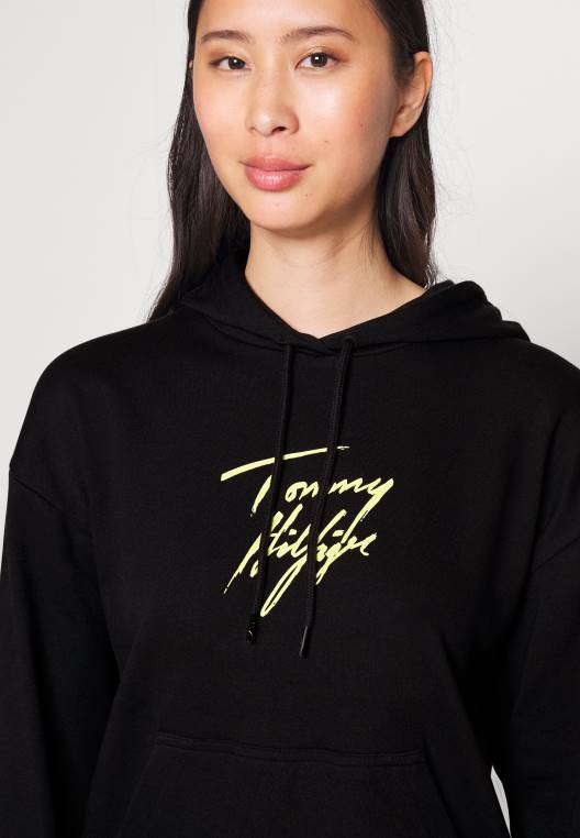 חולצת פיג'מה עם קפוצ'ון NX206776 שָׁחוֹר Tommy Hilfiger