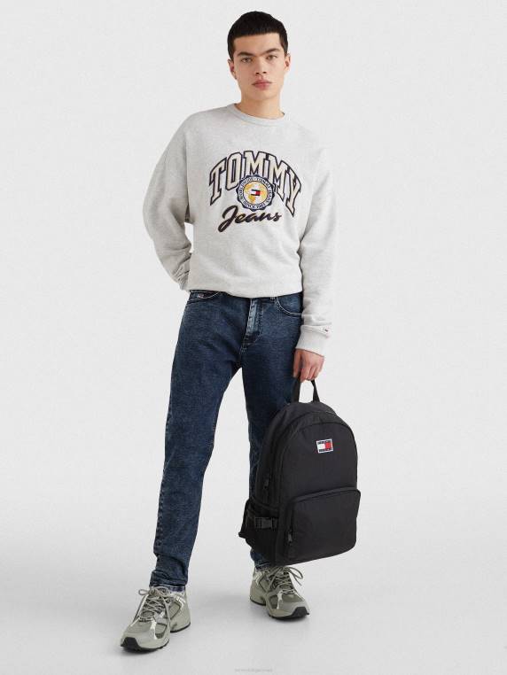 ג'ינס דהוי דהוי של סקנטון NX20679 ג'ינס שחור Tommy Hilfiger