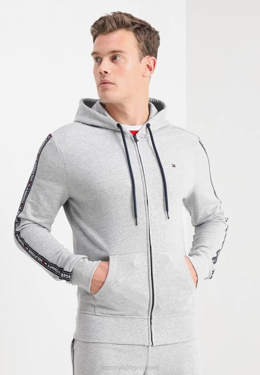 חולצת פיג'מה קפוצ'ון NX206804 אפור Tommy Hilfiger