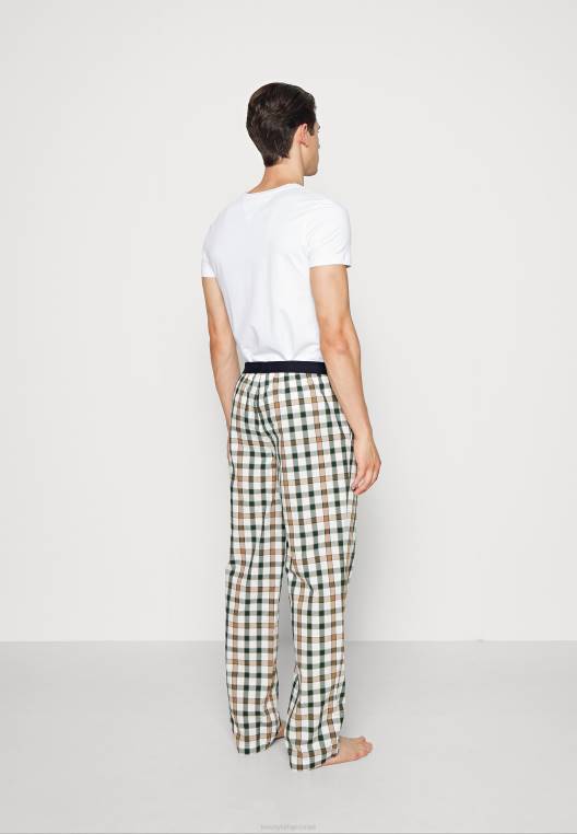 מכנסי פיג'מה מכנסיים ארוגים NX206816 בדיקת מיקרו Tommy Hilfiger