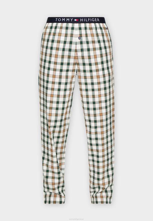 מכנסי פיג'מה מכנסיים ארוגים NX206816 בדיקת מיקרו Tommy Hilfiger