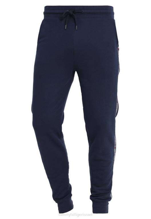 מכנסי פיג'מה של מכנסי רצועה NX206821 כְּחוֹל Tommy Hilfiger