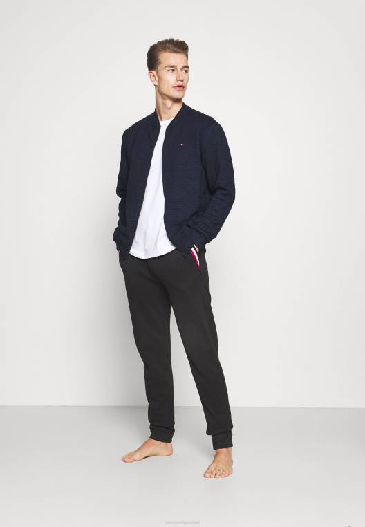 מכנסי פיג'מה של מכנסי רצועה NX206876 שָׁחוֹר Tommy Hilfiger