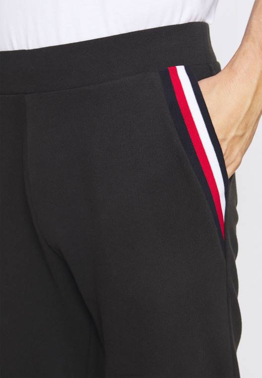 מכנסי פיג'מה של מכנסי רצועה NX206876 שָׁחוֹר Tommy Hilfiger