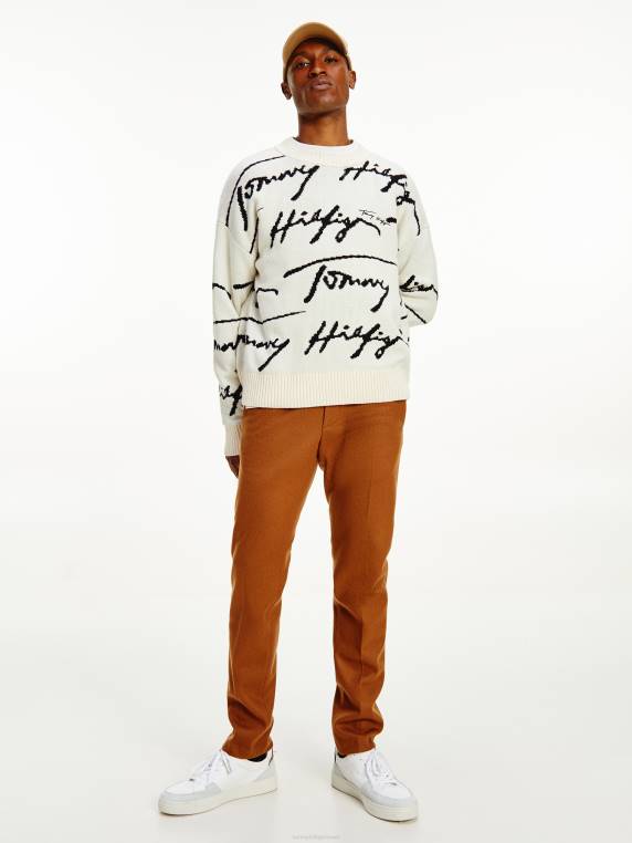 מגשר לוגו חתימה מוגבה NX20690 שֶׁנהָב Tommy Hilfiger