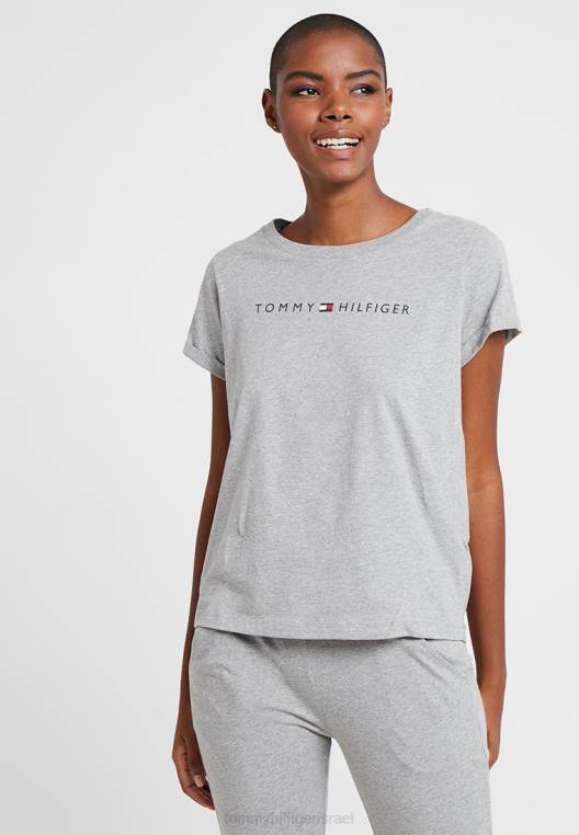 חולצת פיג'מה מקורית NX206910 אברש אפור Tommy Hilfiger