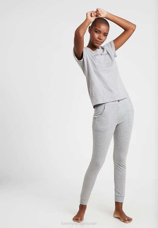 חולצת פיג'מה מקורית NX206910 אברש אפור Tommy Hilfiger