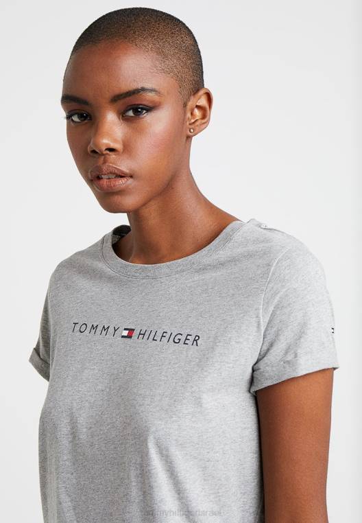 חולצת פיג'מה מקורית NX206910 אברש אפור Tommy Hilfiger