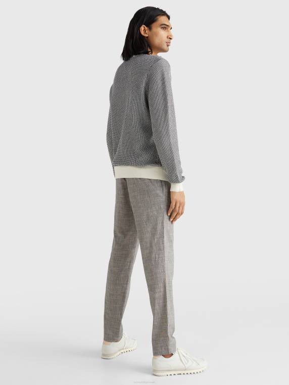 מגשר בכושר נינוח בשני גוונים NX20693 שֶׁנהָב Tommy Hilfiger