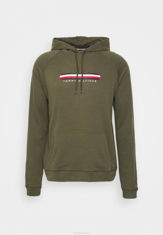 הו חולצת פיג'מה עם קפוצ'ון NX206985 צבא ירוק Tommy Hilfiger