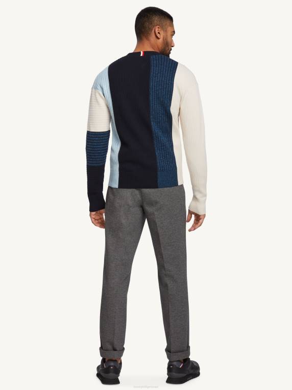 קרדיגן מובנה קולורבלוק NX20701 שמיים מדבריים Tommy Hilfiger