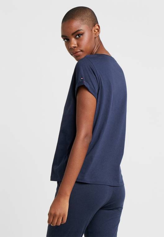 חולצת פיג'מה מקורית NX207021 בלייזר נייבי Tommy Hilfiger