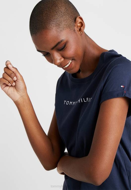 חולצת פיג'מה מקורית NX207021 בלייזר נייבי Tommy Hilfiger