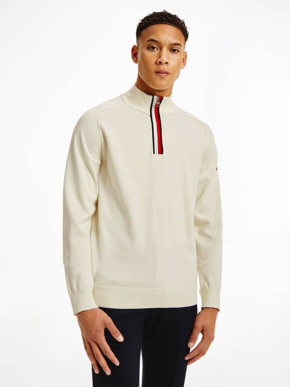 מגשר חצי רוכסן חתימה NX20704 שֶׁנהָב Tommy Hilfiger