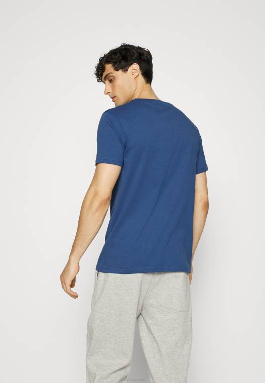 חולצת פיג'מה לוגו טי NX207055 כחול בנזין Tommy Hilfiger