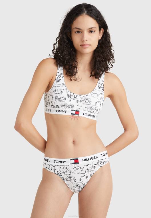 חוטיני מודפס NX207062 ברכות לבן Tommy Hilfiger