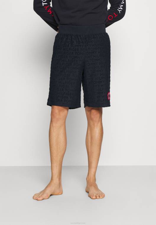 רצועת מגבות רטרו תחתוני פיג'מה קצרים NX207065 שמיים מדבריים Tommy Hilfiger