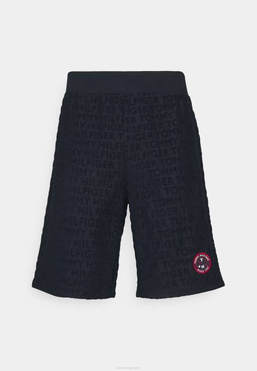 רצועת מגבות רטרו תחתוני פיג'מה קצרים NX207065 שמיים מדבריים Tommy Hilfiger