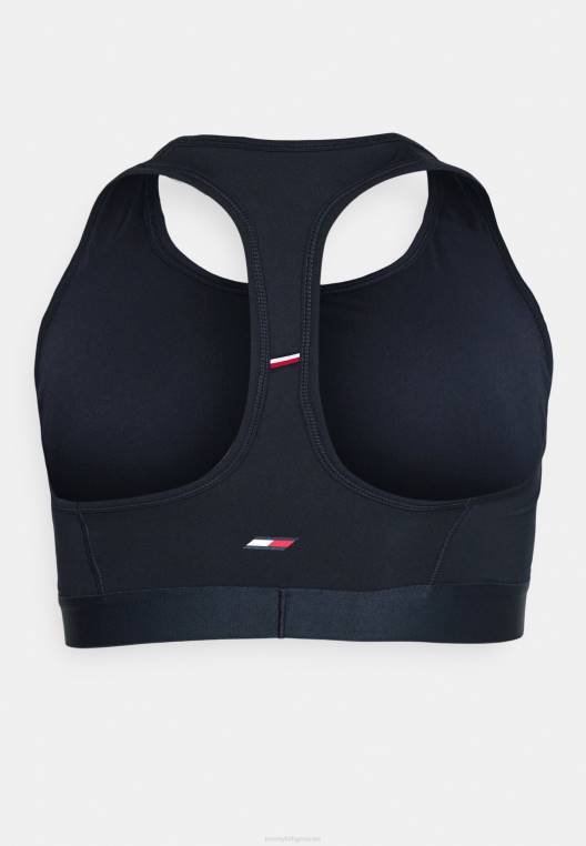 חזיית טייפ רייסר בעוצמה בינונית חזיית ספורט תמיכה בינונית NX207079 שמיים מדבריים Tommy Hilfiger