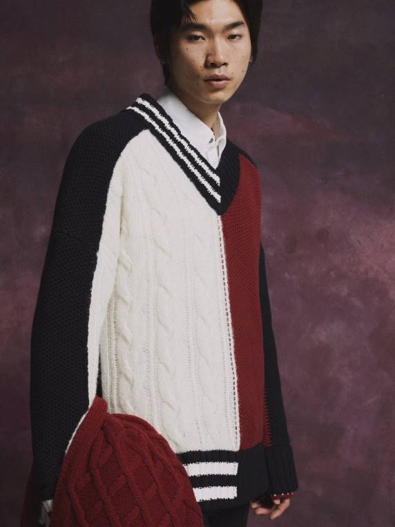 סמל דגל אוסף מגשר קריקט סרוג NX20710 שמיים מדבריים Tommy Hilfiger