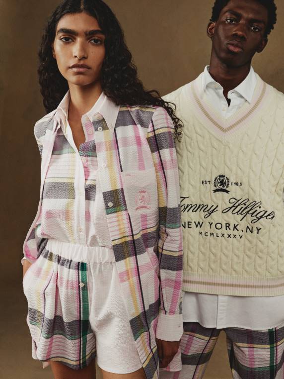 מגשר קריקט הכנה עם שרוול קצר NX20711 שֶׁנהָב Tommy Hilfiger