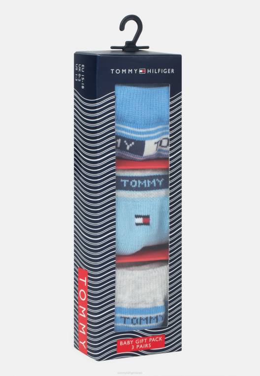 גרבי פסים לתינוק NX207127 כחול/אפור בהיר Tommy Hilfiger