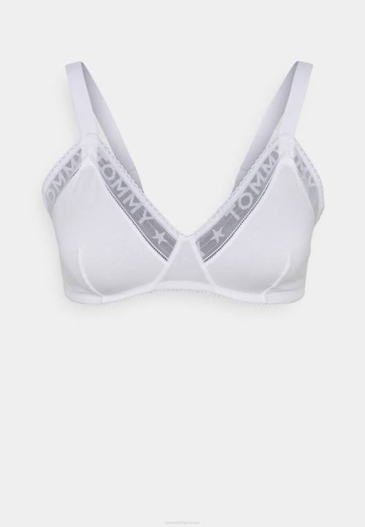 חזיית משולש לא מרופדת NX207135 לבן Tommy Hilfiger