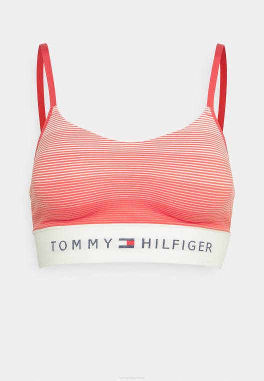חלק עליון ברלט NX207169 פס אדום ראשוני Tommy Hilfiger