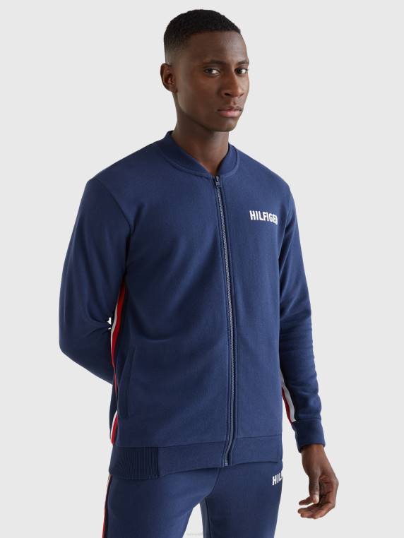 מעיל בומבר חתימה לאונג' טייפ NX20718 דמדומים Tommy Hilfiger