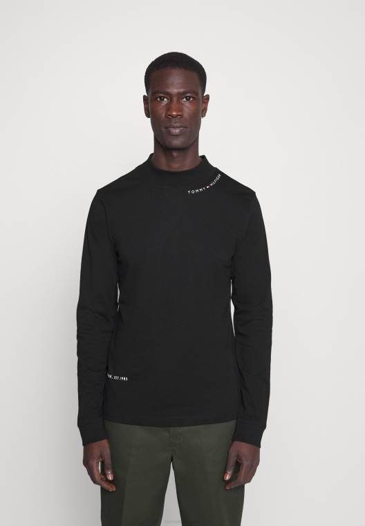 חולצה מדומה עם שרוולים ארוכים NX207206 שָׁחוֹר Tommy Hilfiger