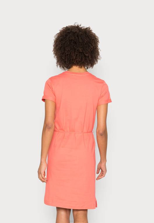 שמלת ג'רסי שמלה קצרה ומגניבה NX207267 אלמוג קריסטל Tommy Hilfiger