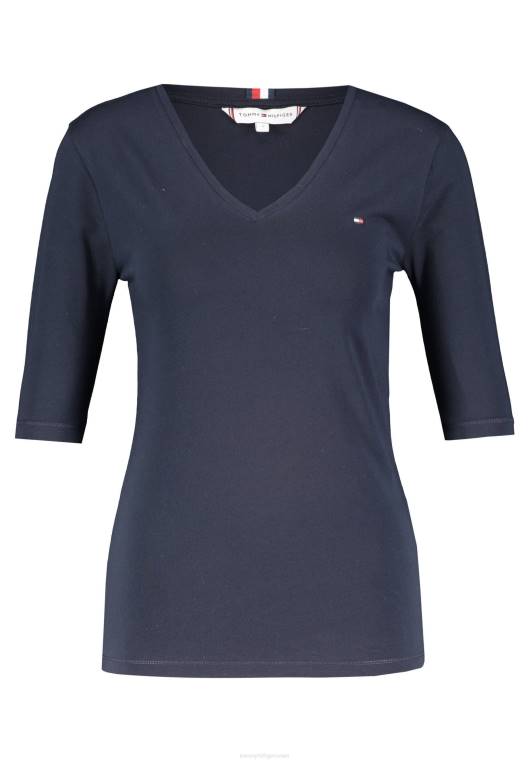 חולצת טריקו בסיסית NX207285 ימית (52) Tommy Hilfiger