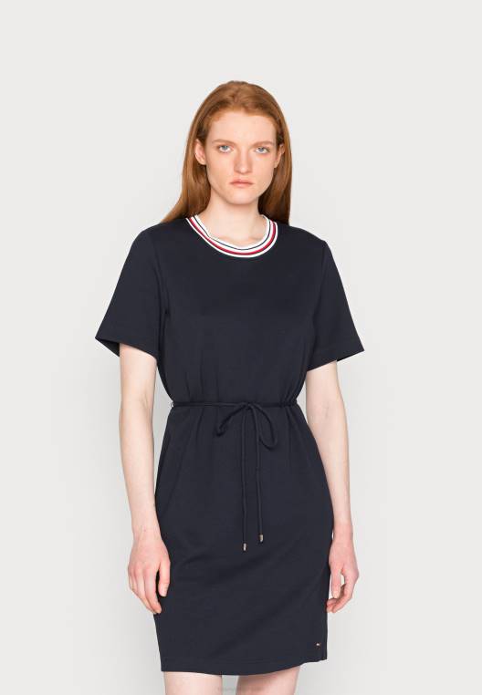 שמלת יום שמלת משמרת מרקם NX207288 שמיים מדבריים Tommy Hilfiger