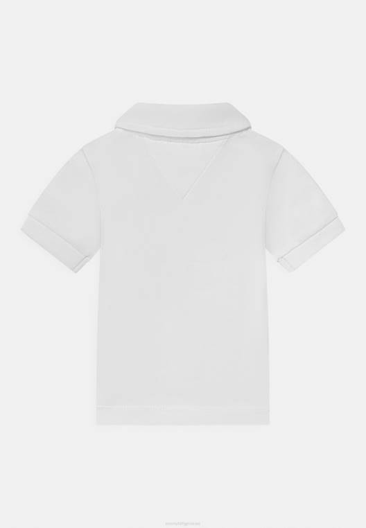 חולצת פולו תג תינוק NX207295 לבן Tommy Hilfiger