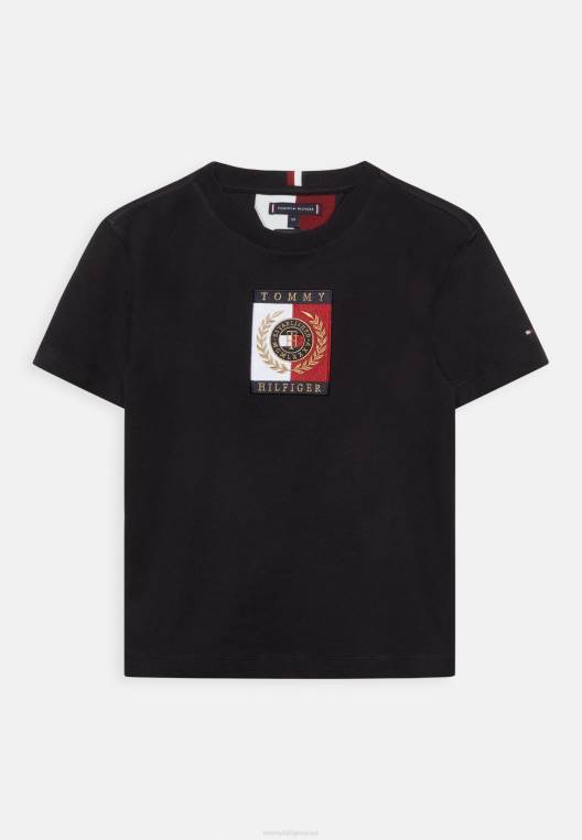 חולצת טריקו בסיסית מרובעת NX207300 שָׁחוֹר Tommy Hilfiger