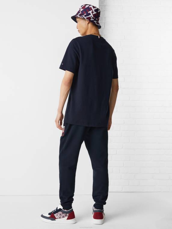 חולצת טריקו מכותנה אורגנית עם מונוגרמה NX20730 שמיים מדבריים Tommy Hilfiger