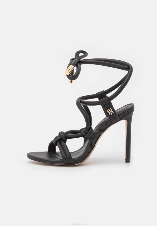 סנדלי עקב עם רצועות NX207310 שָׁחוֹר Tommy Hilfiger