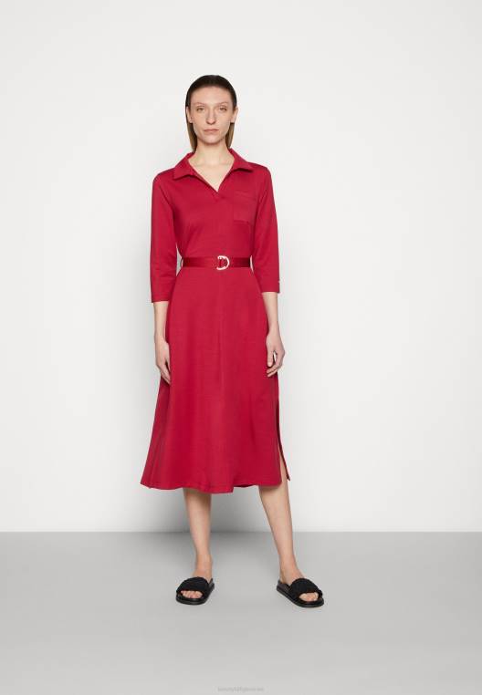 חולצה שמלת מידי שמלת יום NX207321 רויאל ברי Tommy Hilfiger