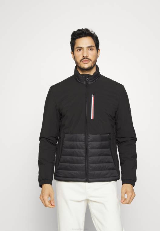 מעיל מיקס מדיה קל NX207338 שָׁחוֹר Tommy Hilfiger