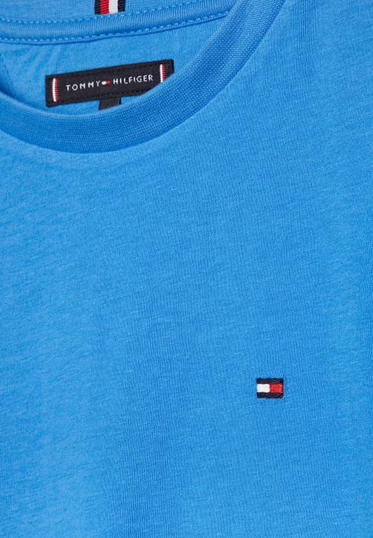 טי שירט בסיסית חיונית NX207349 כחול מהפנט Tommy Hilfiger