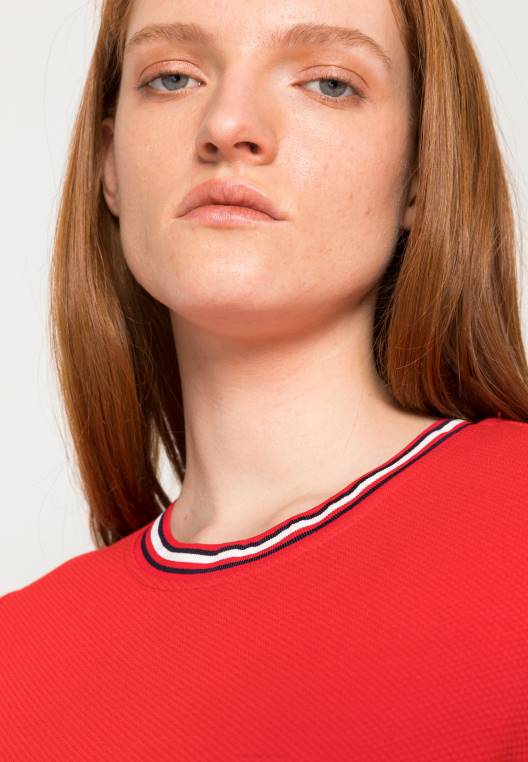 שמלת יום שמלת משמרת מרקם NX207355 זיקוקין Tommy Hilfiger