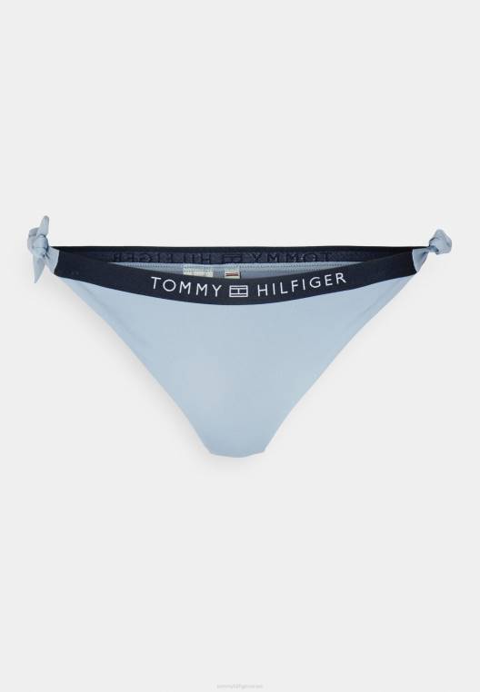קשירת צד תחתוני ביקיני חצופים NX207356 כחול שחר Tommy Hilfiger