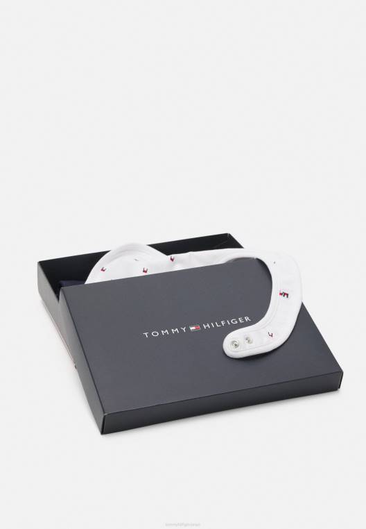 סט כובע ביבנה לתינוק חבילת מתנה כפף לשני המינים NX207375 צי הדמדומים Tommy Hilfiger