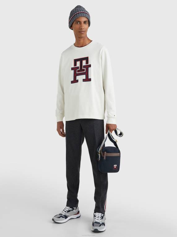 תיק כתב קטן מונוגרמה הכנה NX20737 חלל כחול Tommy Hilfiger