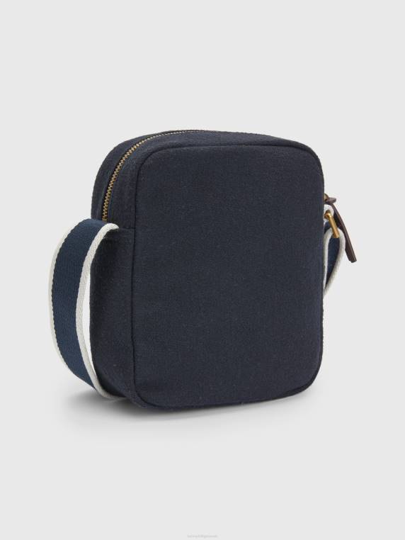 תיק כתב קטן מונוגרמה הכנה NX20737 חלל כחול Tommy Hilfiger