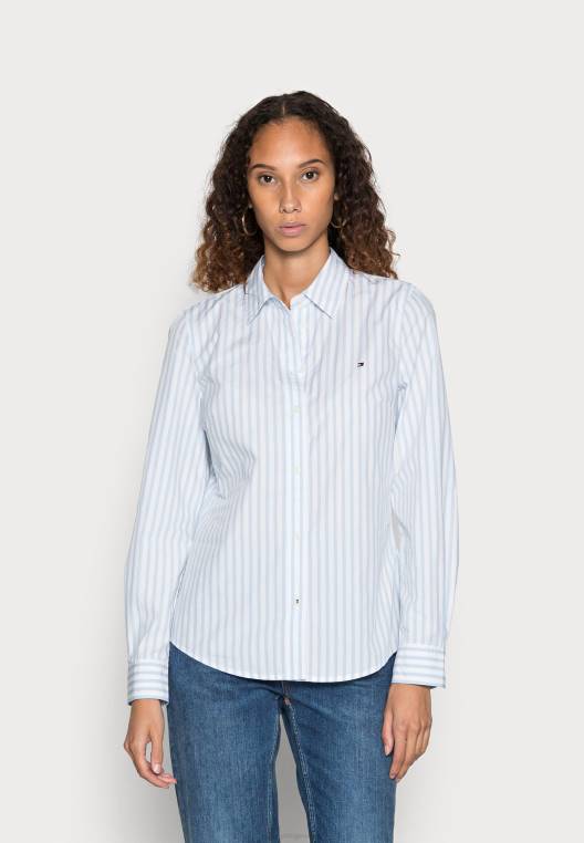 חולצה מכופתרת רגילה NX207385 כחול נועז/רוח Tommy Hilfiger