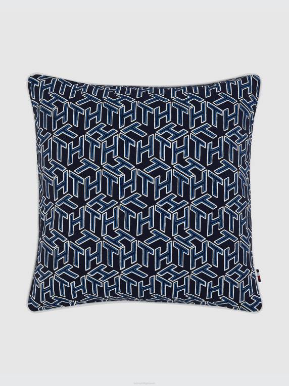 כרית מונוגרמה של אי NX2073 אי מונוגרמה צי Tommy Hilfiger