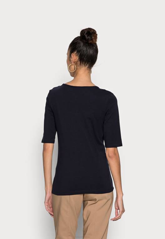 חולצת טריקו בסיסית עם סקופ דק NX207400 שמיים מדבריים Tommy Hilfiger