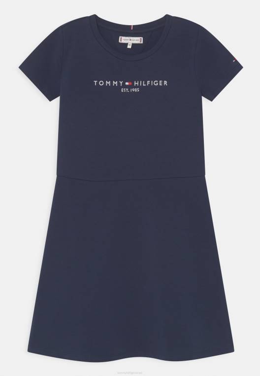 שמלת יום מחליק חיונית NX207411 צי הדמדומים Tommy Hilfiger