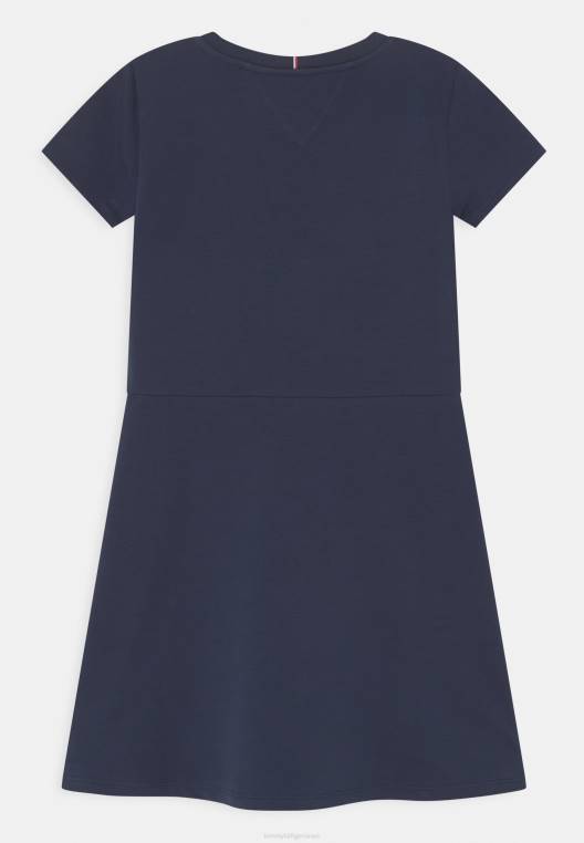 שמלת יום מחליק חיונית NX207411 צי הדמדומים Tommy Hilfiger